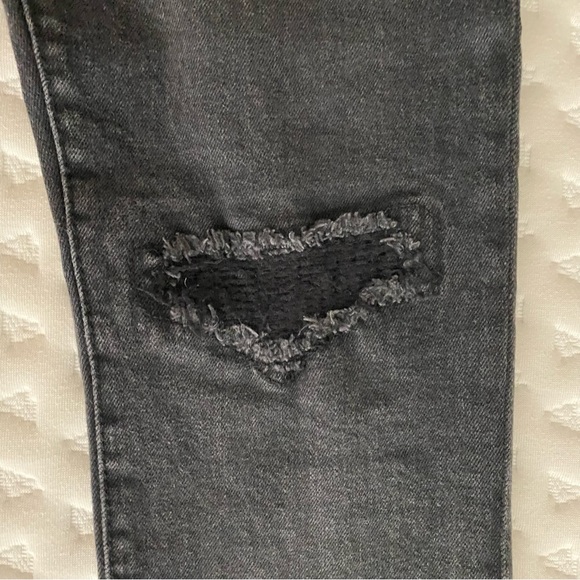 Forever 21 Men Skinny distressed Jeans Black - Picture 4 of 7